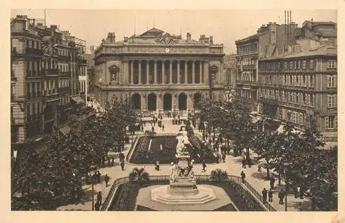 Postcard France Marseilles la place de la Bourse