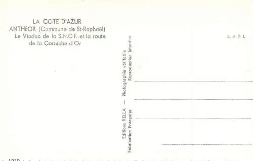 Postcard France Antheor St. Raphael