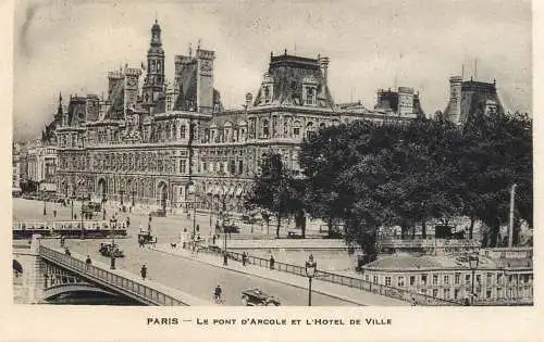Postcard France Paris le pont d'Arcole