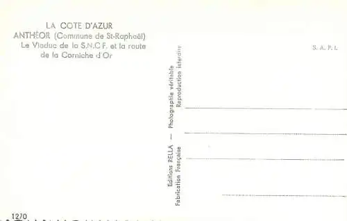 Postcard France Antheor St Raphael