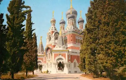 Postcard France Nice l'eglise Russe
