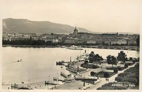 Postcard Switzerland Genève la rade