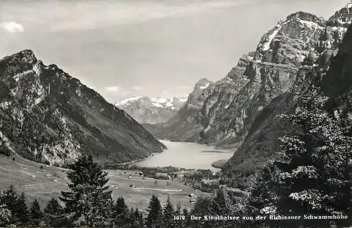Postcard Switzerland der Klonthalsee