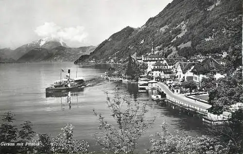 Postcard Switzerland Gersan mit Pilatus