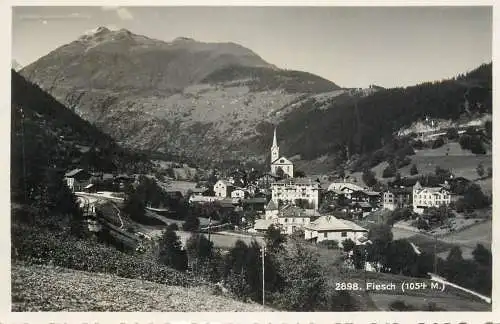 Postcard Switzerland Fiesch village