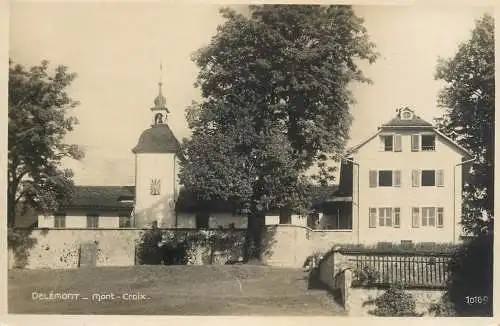 Postcard Switzerland Delemont Mont Croix