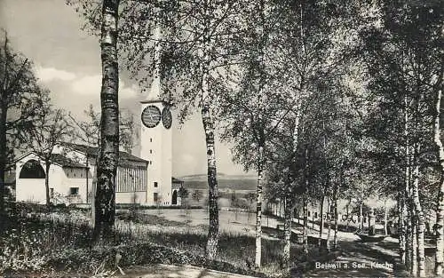 Postcard Switzerland Beinwill a See kirche