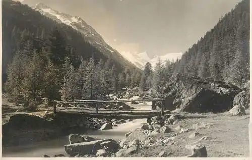 Postcard Switzerland nature park creek bridge mountain