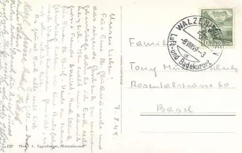 Postcard Switzerland Walzenhausen Bodensee