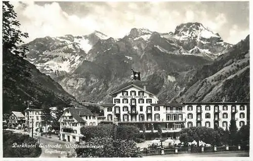 Postcard Switzerland Parkhotel Eintracht Wolfenschiessen