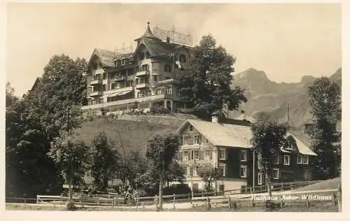 Postcard Switzerland Kurhaus acker Wildhaus