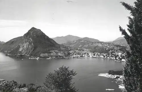 Postcard Switzerland Lugano e Monte San Salvatore