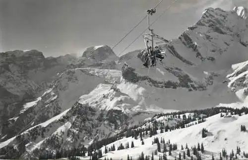 Postcard Switzerland Braunwald Sesselbahn auf dem Gumen