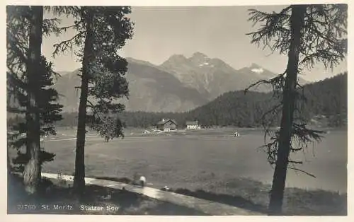 Postcard Switzerland St. Mortiz Statzer See
