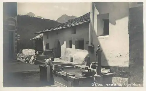 Postcard Switzerland Pontresina Altes Haus