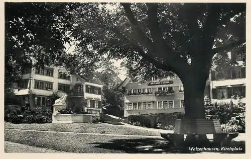 Postcard Switzerland Walzenhausen Kirchplatz