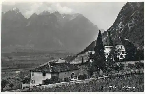 Postcard Switzerland Chateau d' Yvorne