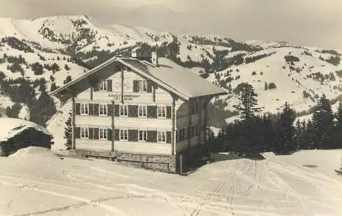 Postcard Switzerland Saanenmoser ski kubeiialp