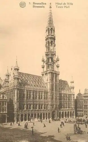Belgique cpa Bruxelles Town Hall