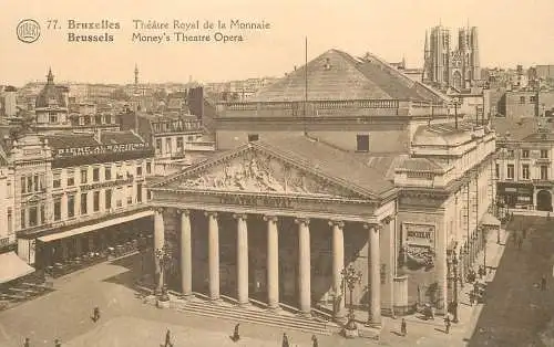 Belgique cpa Bruxelles Money's theatre opera