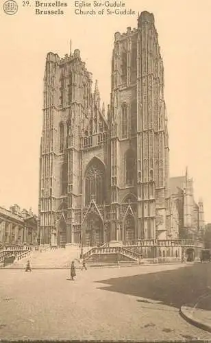 Belgique cpa Bruxelles chair of Verity in St. Gudule church