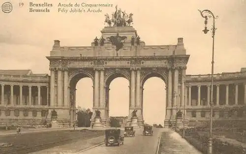 Belgique cpa Bruxelles fifty Jubile's arch