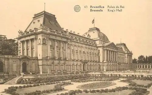 Belgique cpa Bruxelles King's Hall