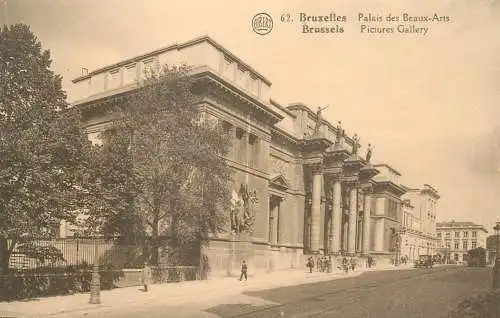Belgique cpa Bruxelles Fine arts palace