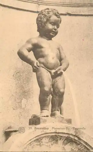 Belgique cpa Bruxelles Manneken Pis