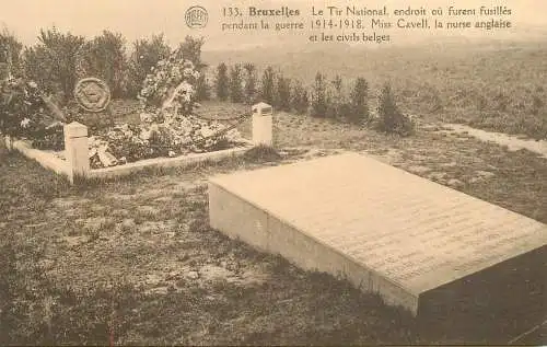 Belgique cpa Bruxelles le TIR national Miss Cavell