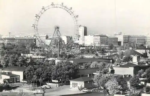 Postcard Austria Wien wheel Prater