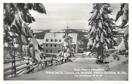 Postcard Austria Franz Kager Alpengasthof