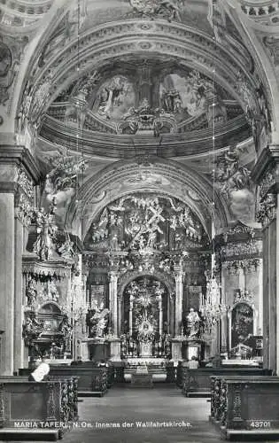 Postcard Austria Maria Taferl Inneres der Walifahrtskirche
