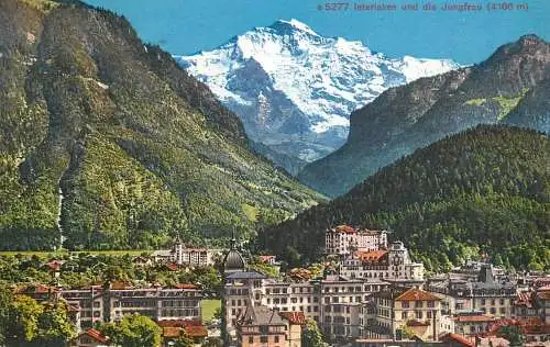 Postcard Switzerland Interlaken und die Jungfrau
