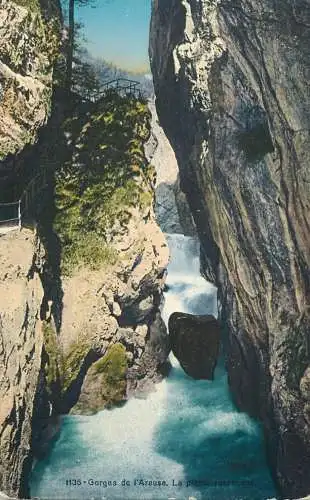Postcard Switzerland Gorges de l'Areuse