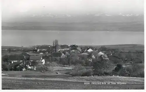 Postcard Switzerland Fresens et les Alpes