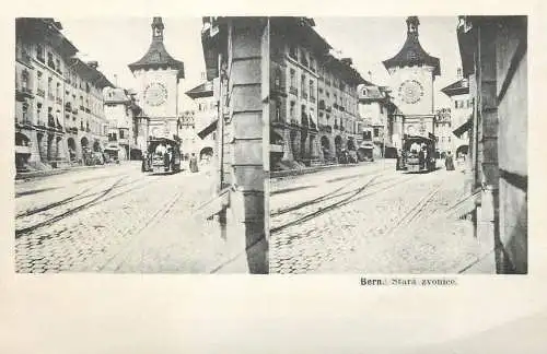 Vintage stereographic card Bern