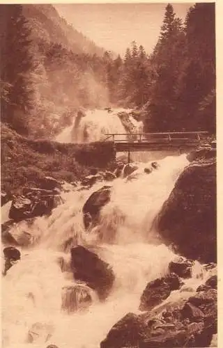 France cpa Cauterets cascade du Lutour