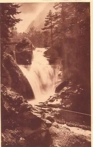 France cpa Cauterets cascade du Cerisey