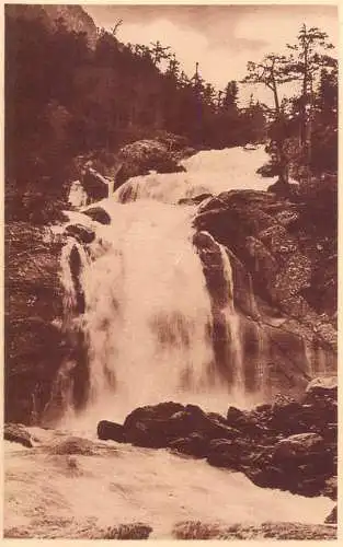 France cpa Cauterets cascade du pont d'Espagne