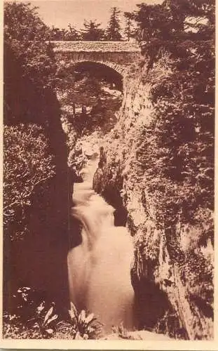 France cpa Cauterets le pont d'Espagne
