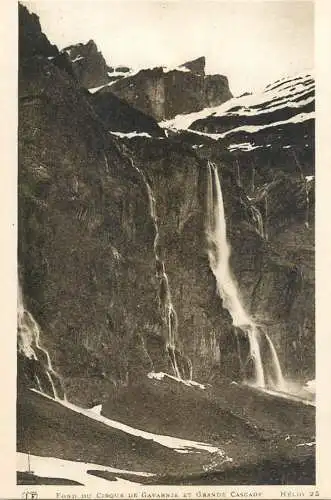 France cpa Gavarnie et grande cascade