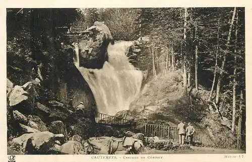 France cpa Cauterets cascade de Cerisey