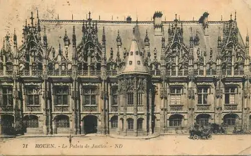France cpa Rouen le palais de Justice