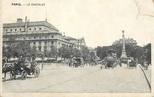 France cpa Paris le Chatelet
