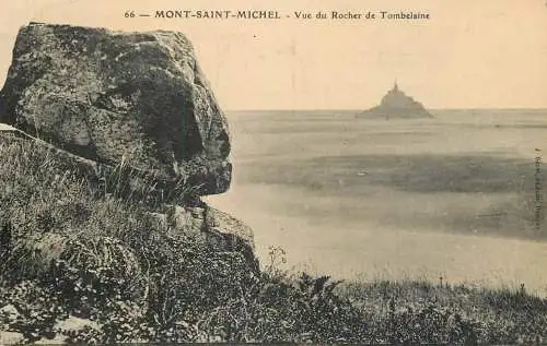 France cpa Mont Saint Michel Rocher de Tombelaine