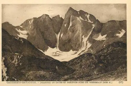 France cpa Cauterets Gavarnie Vignemale