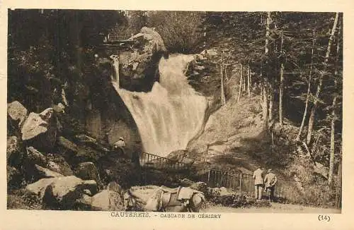 France cpa Cauterets cascade de Cerisey