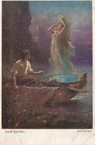 AK Hans Zatzka - Der Fischer