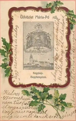 Hungary Maria-Po rol 1907 embossed art nouveau